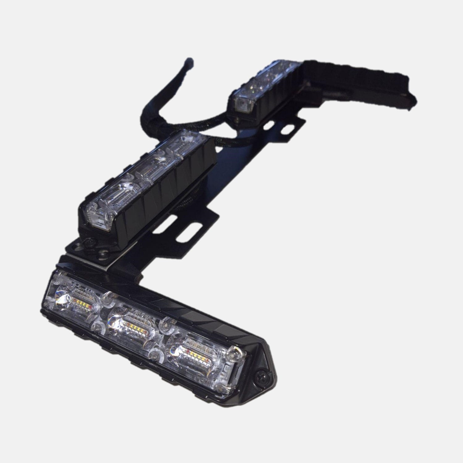 Feniex Quad License Plate Bracket With 45° Intersection Lights